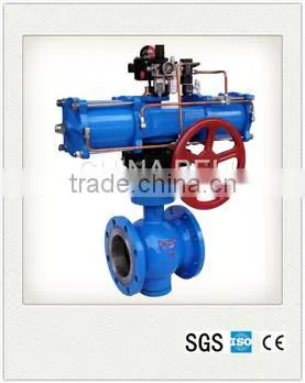 screw thread cast steel connect 3way Pneumatic ball valve