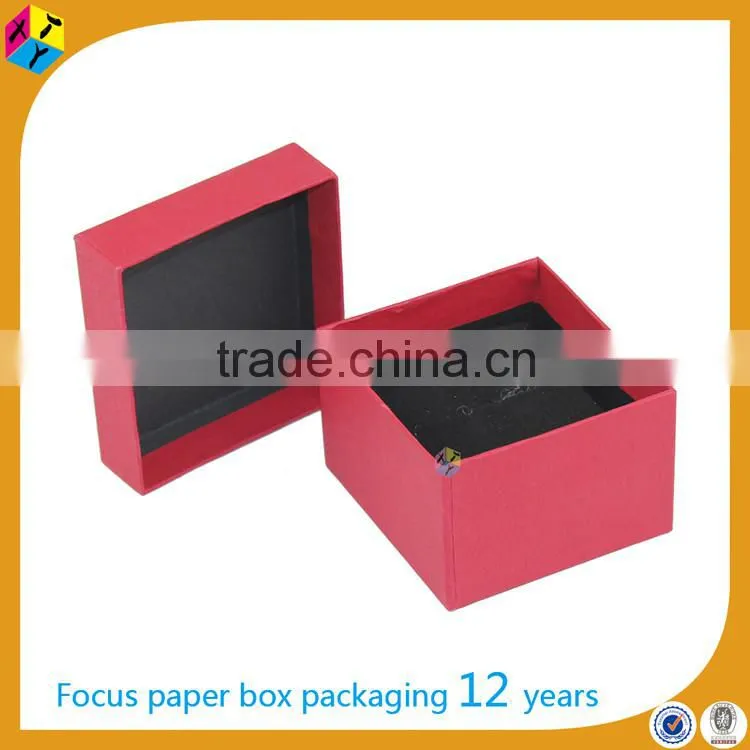 eco friendly red cardboard packaging paper jewelry box