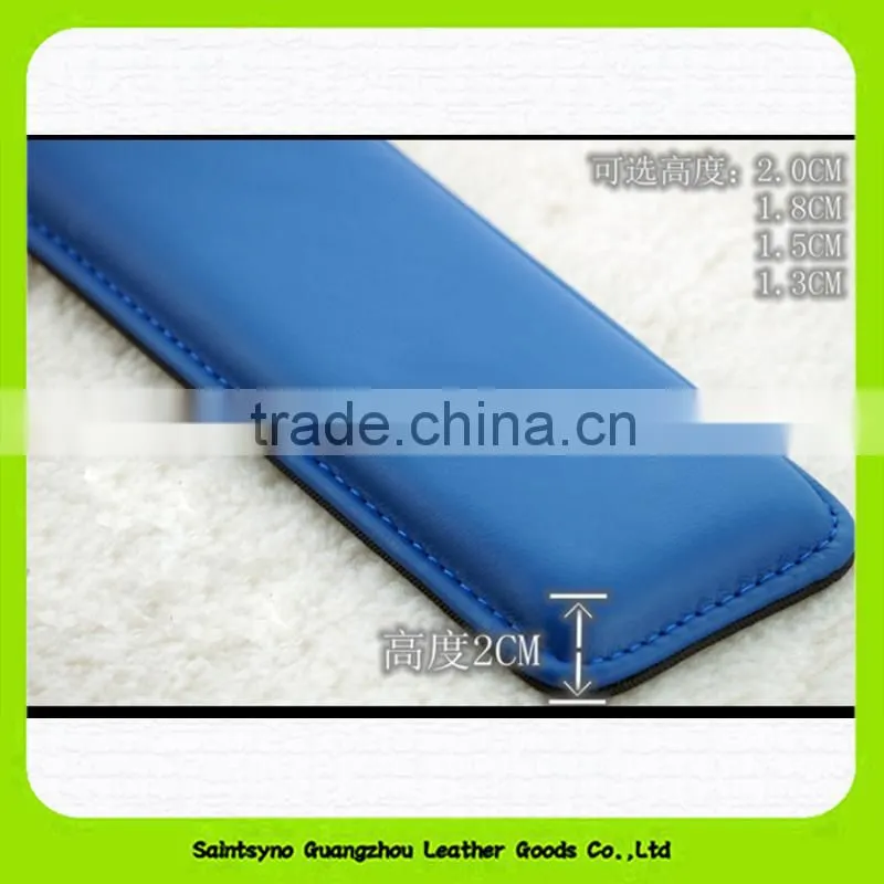 15014 Promotional ergonomic comfortable soft leather mouse pad wrist rest support