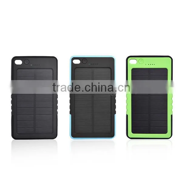 Square Solar Powerbank Waterproof Charger 4000mAh for iPhone Smart Phone