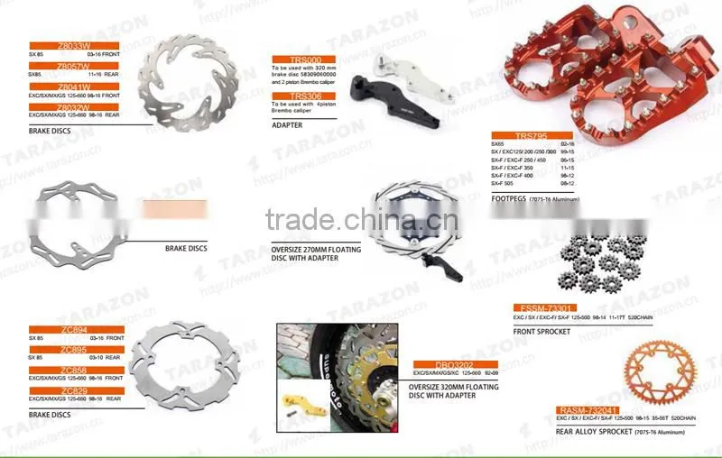 TARAZON brand high quality CNC KTM spare parts for offroad