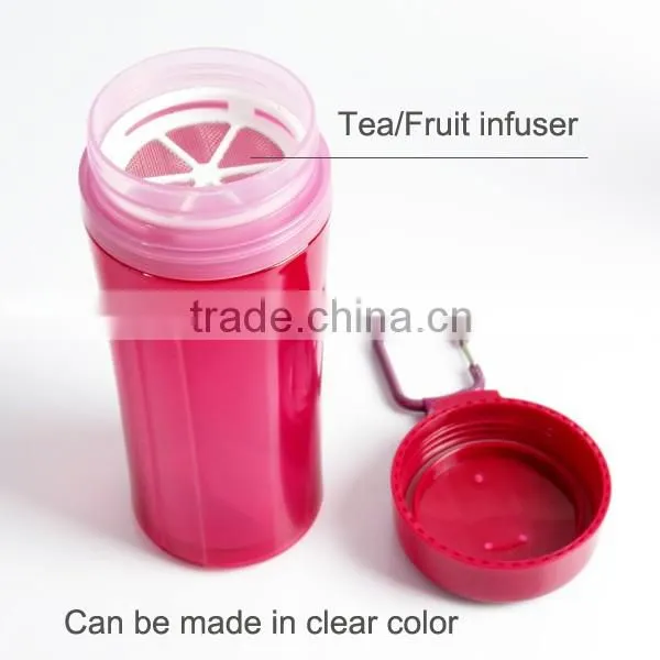 Premium Double Wall 600ml Sport Water Bottle wih Tea Filter
