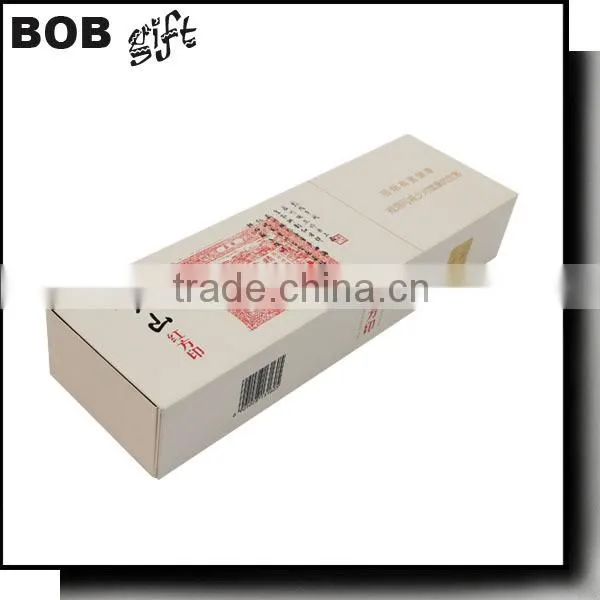 2015 hot sale custom logo printed black matt paper gift box
