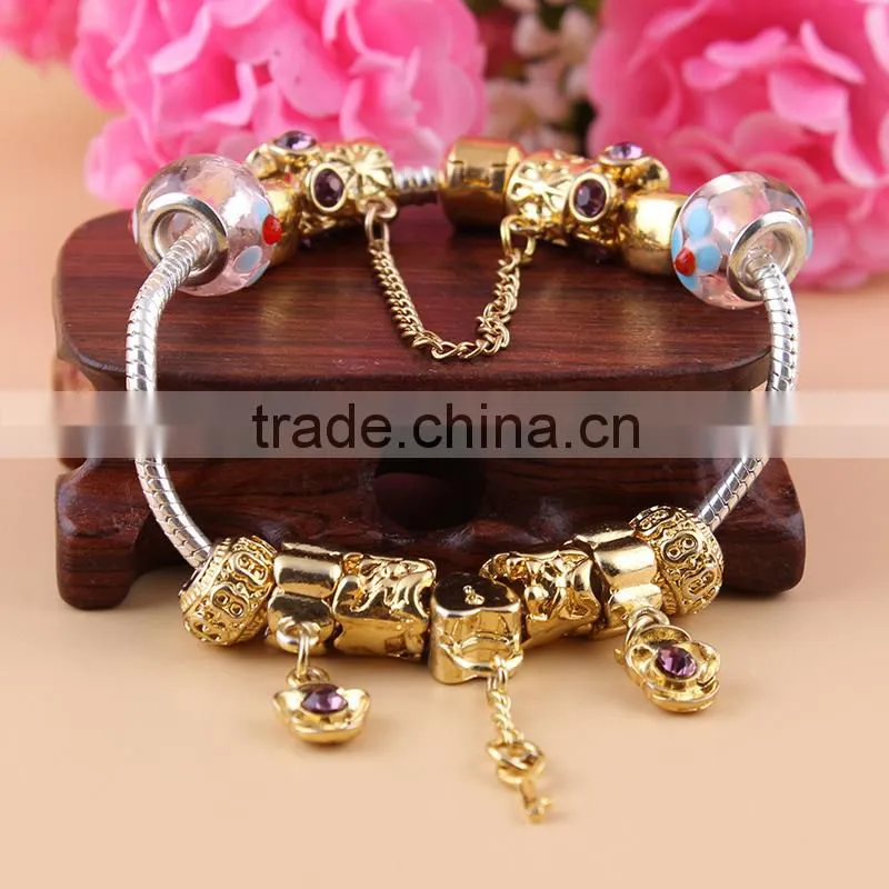 China supplier 2015 fashion gold jewelry gold bracelet