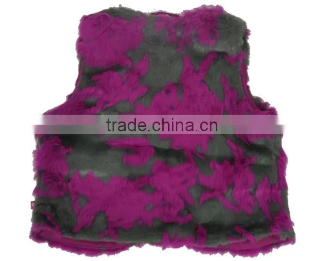 Girls Casual Fake fur vest RKJ006