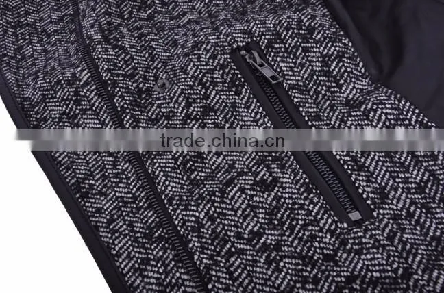 Runtex Ladies casual tweed jacket with PU patch RLJ076