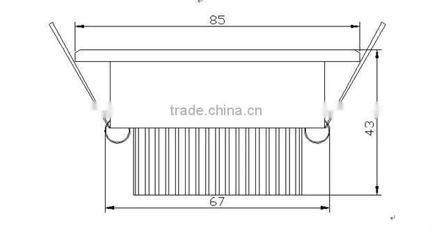 Factory price ! CE RoHS approed high lumen 3w high power dimmable led ceiling lights