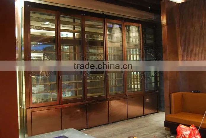 Customized 1000-2000 bottles Wine Bottle Cellar Display Showcase Fridge