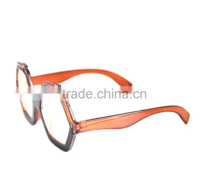 2015 promotion plastic quadrilateral sun glasses UV400 with diamond