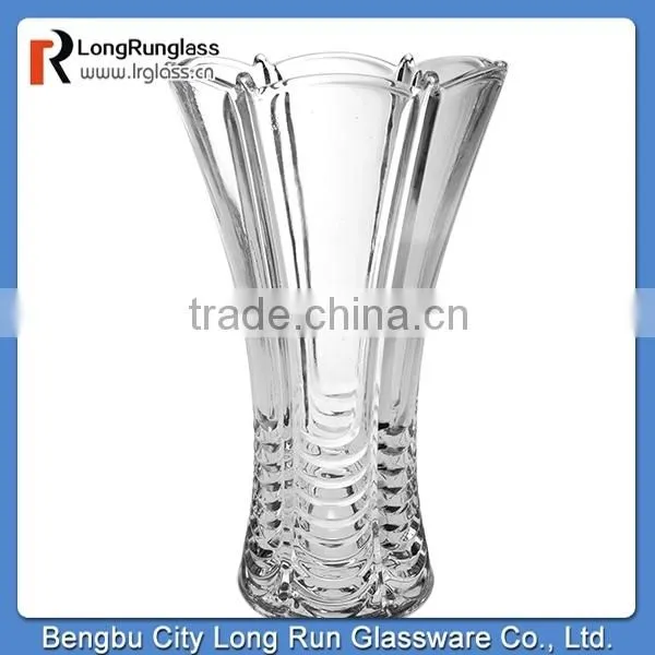 LongRun wholesale clear glass vases for home decor and wedding decoration