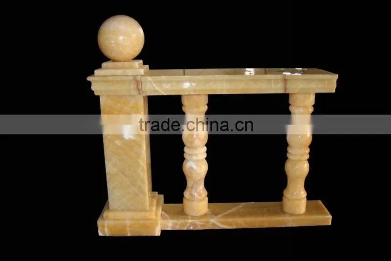 Marble stone balcony balustrade with good quality