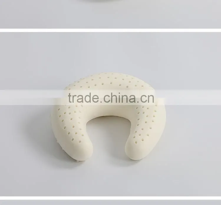 XD-KO006 70D natural latex massage pillow/j pillow travel pillow/mermaid pillow with size 28*28*12