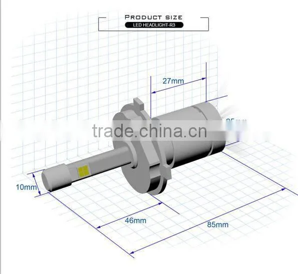 New design 48w fanless 4800LM H4 led headlight with competitive price