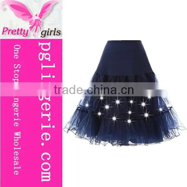 2016 Hot sale Women Tulle Adult Led Tutu Skirt Lights