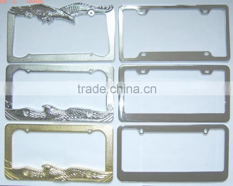 Zinc Alloy License Plate Frame