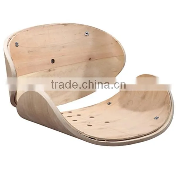 #2014H# Modern New Bent Plywood PU Leather Swivel High Bar Stools for Kitchen Use