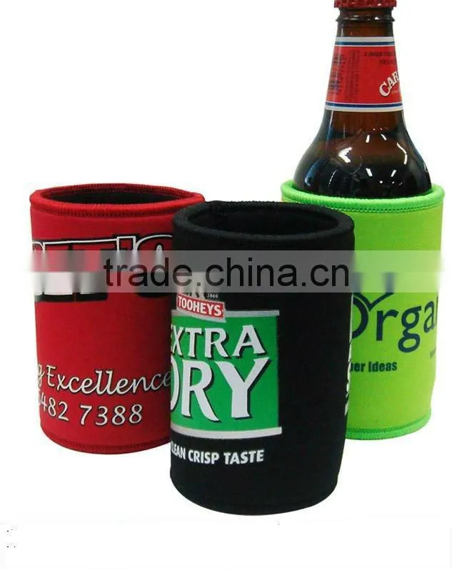 neoprene can cooler with lanyard