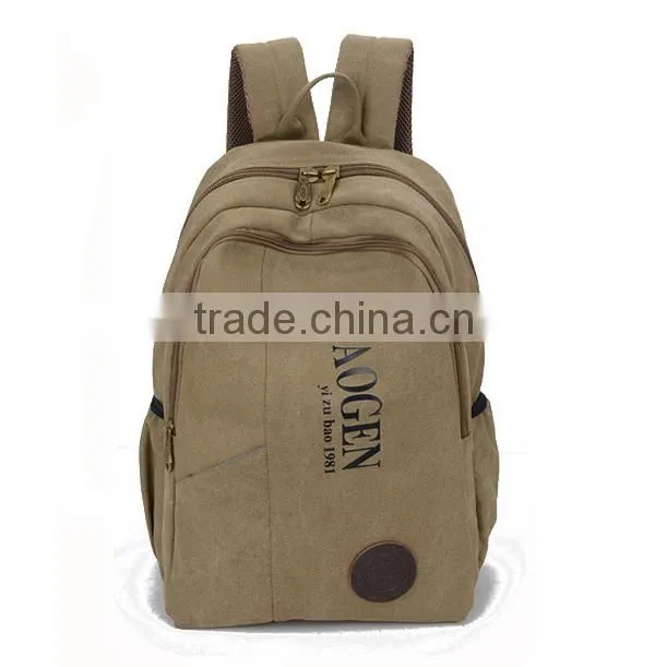 Custom Canvas Backpack Blank Army Backpack