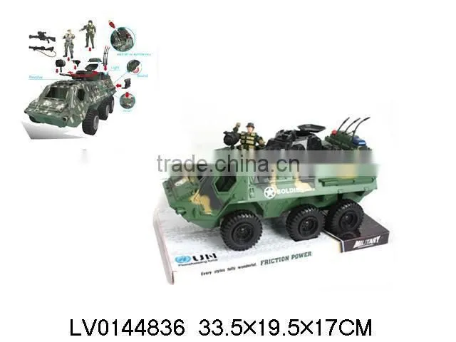 Hot-selling plastic friction military tanks toys