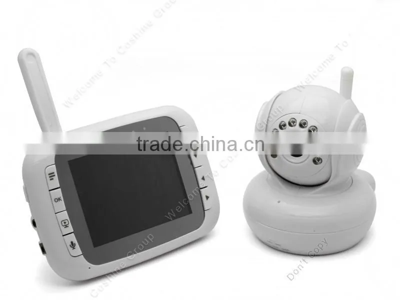 3.5" Color LCD 2.4Ghz Wireless Video Camera Night Vision 2X zoom Baby Monitor