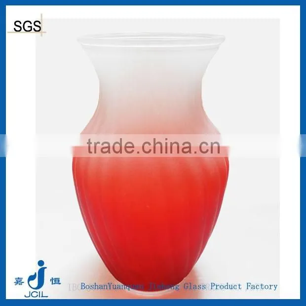 Frosted homeware glass vase flower