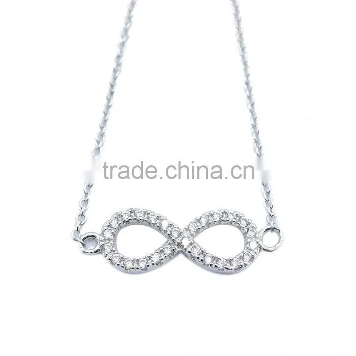 Bulk sale cheap fashion 8 charm bracelet in silver