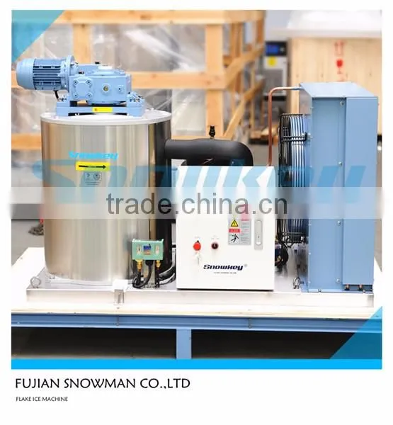 2016 Year newest design small size 2500 kgs per day flake ice machine with air cooling condenser