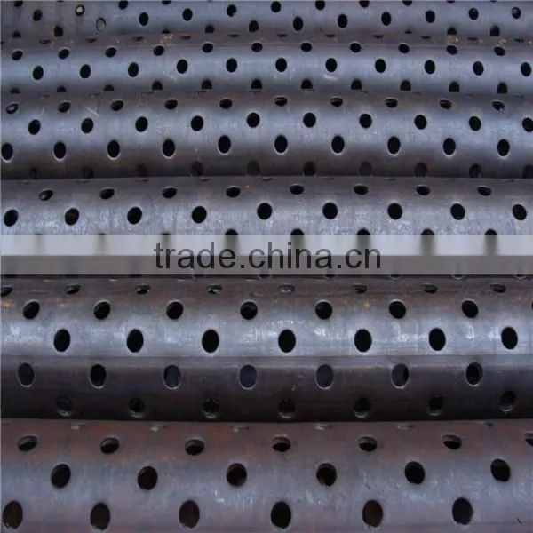 manufacture perforated steel pipe/base pipe/perforated pipe