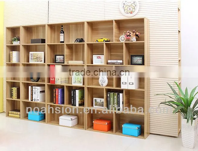 Cheap wooden wall bookcases/bookshelf design