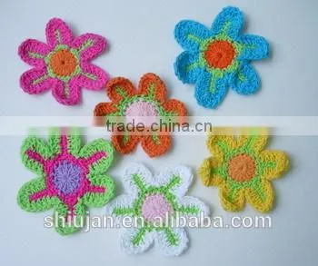 competitive crochet flower for garment decoration