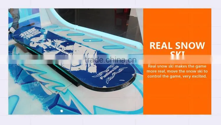 Indoor Coin-Operated Games Dynamic Simulator Skiing Machine Arcade Game Machine For Shopping Mall