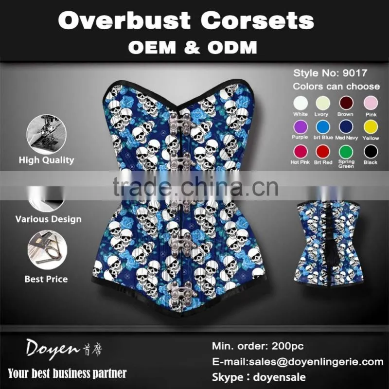 overbust gothic steampunk waist training elastic corsets sale cheap