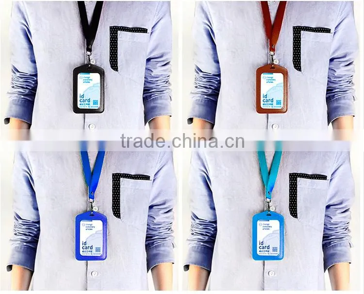 Printing lanyard with pvc card holder