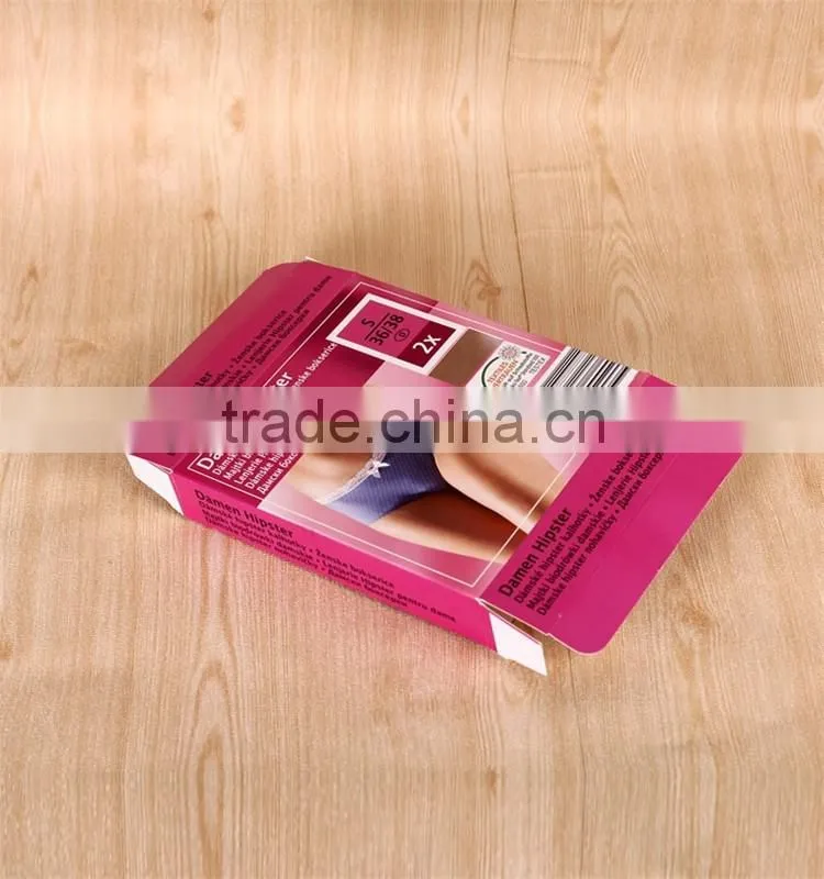 Colorful Printed Customized cardboard lingerie packaging box