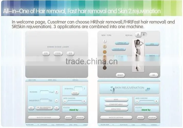 2015 New Arrival 808nm Diode Laser hair removal equipment DL-A1