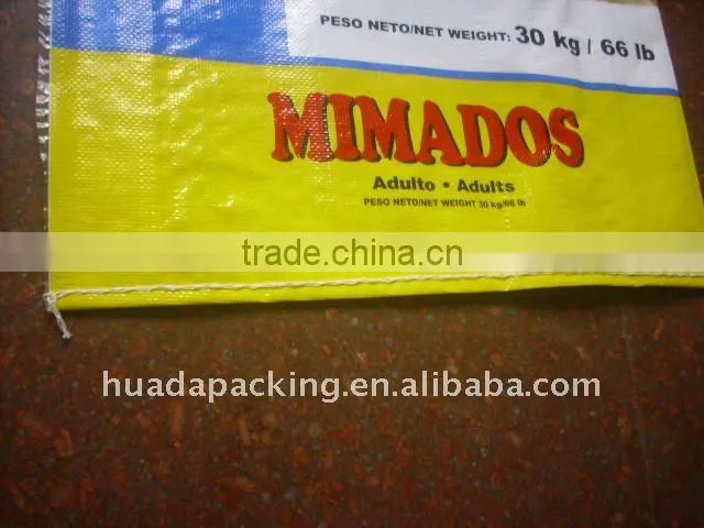 PP Woven laminated bags for dog feed bags