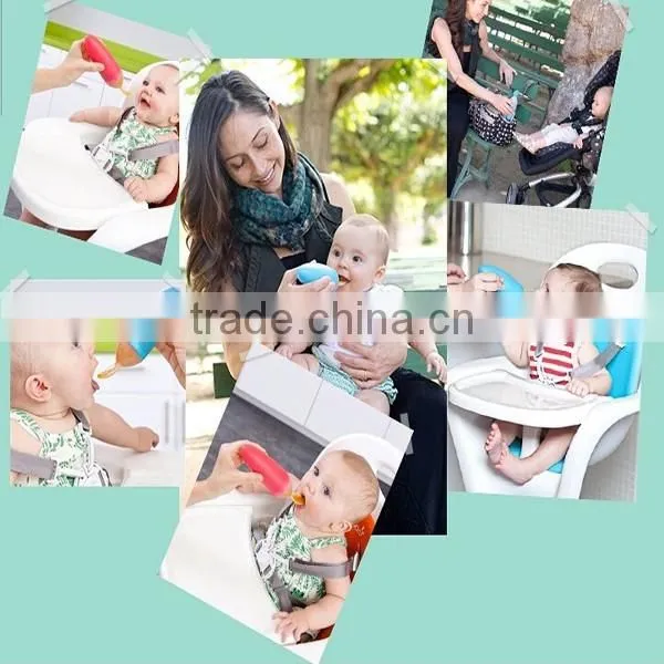 Wholesale OEM Silicone Baby Bottle Spoon With Storage Cap Easy For On-the-go Baby Accessories