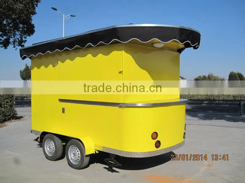 Used truck trailer mobile food trailer with wheels with CE approved