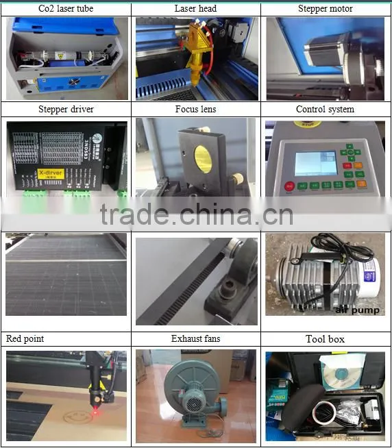 Hot sale co2 laser engraving cutting machine from China factory