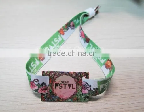 13.56MHz Fabric RFID Watch RFID Bracelets with Classic 1K/S50 Chip