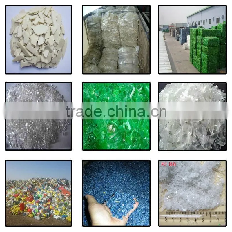 PET bottle recycling machine/plastic bottle crushing washing drying line for hot sale