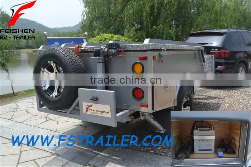 New hard floor camper trailer with tent for sale