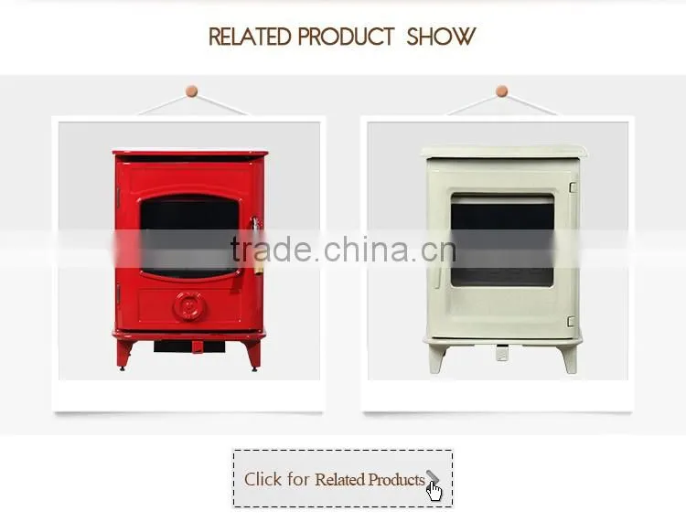 2016 New type enamel wood burning stove/ fireplace with beautiful appearance