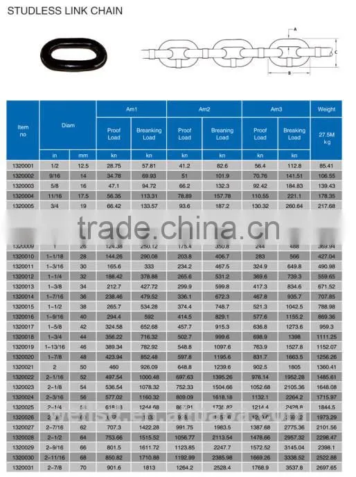 offshore mooring anchor link chain