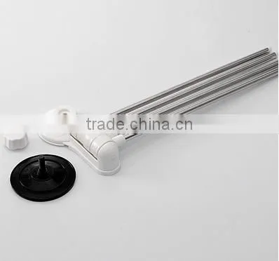 Rotatable 4 Tier Stainless Steel Bathroom Towel Drying Rack Shelf
