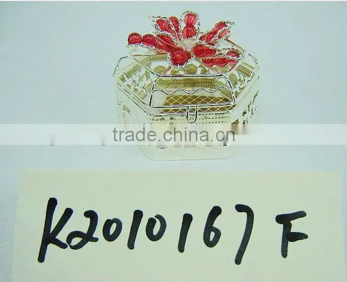 Silver Metal Decorative Gift Packing Box for holiday use