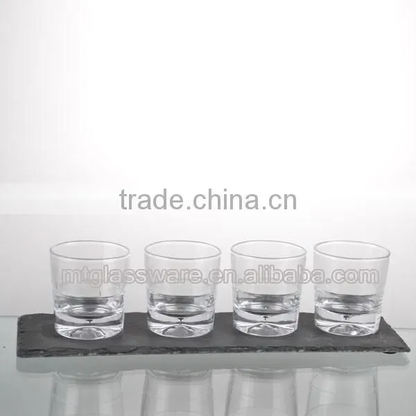 4pcs Japan sake with stone tray sets