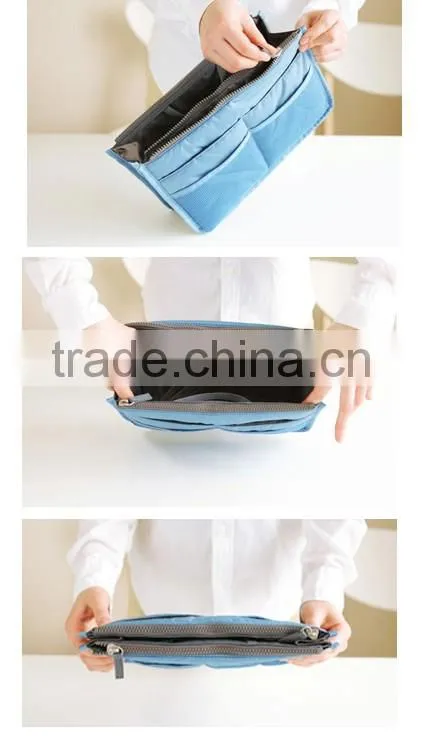 Toprank Hot Sale Personal Handbag Pouch Bag In Bag Organizer Hanging Cosmetic Makeup Travel Bag Organizer
