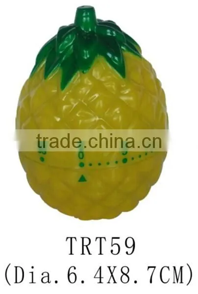 Plastic Pineapple Shape Mechanical Kitchen Timer/Cooking Timer