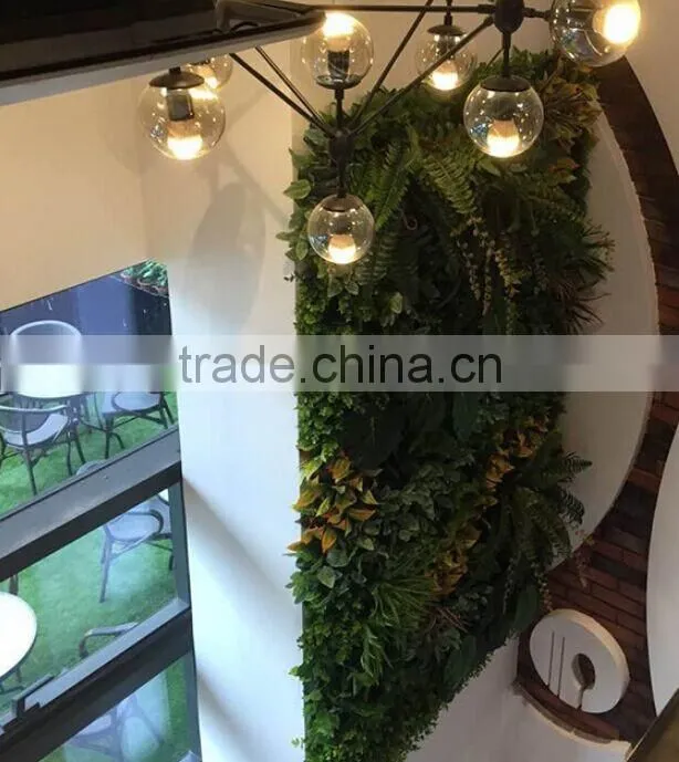 fake plants garden green wall/artificial green wall for sale